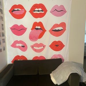 Lips of Love Wall Tapestry